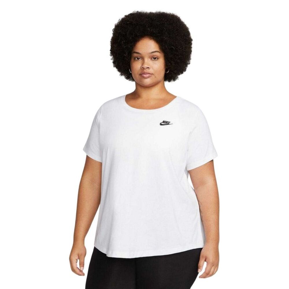 Nike Womens/Ladies NSW Club T-Shirt / White/Black